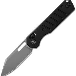 Couteau pliant Miguron Knives Gatov acier D2 lame clip point - Noir