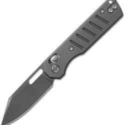 Couteau pliant Miguron Knives Gatov acier D2 lame clip point - Gris