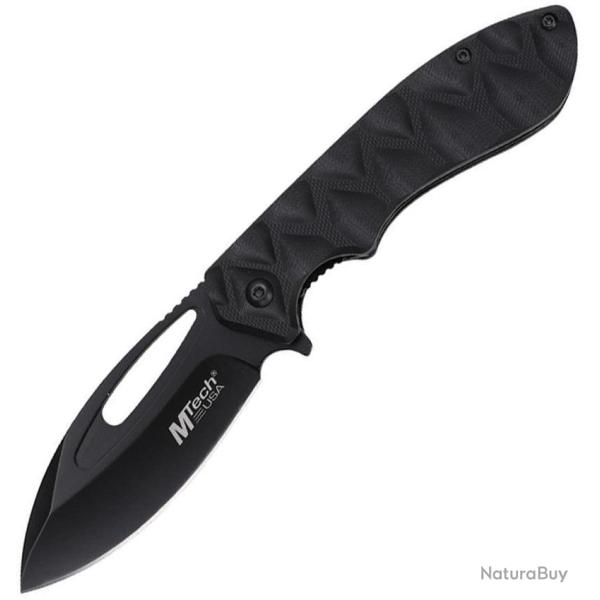 Couteau pliant MTech A2028 acier 3Cr13 lame 86 mm manche G10 - Noir