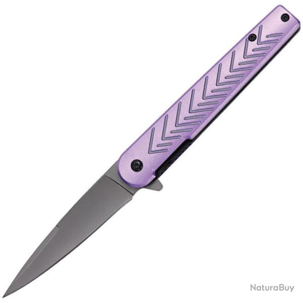 Couteau pliant MTech A2035 acier 3Cr13 lame 89 mm - Violet