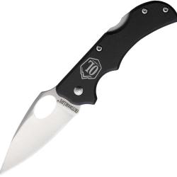 Couteau pliant Outdoor Life Summit lame 70 mm manche aluminium - Noir