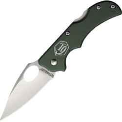 Couteau pliant Outdoor Life Summit lame 70 mm manche aluminium - Vert