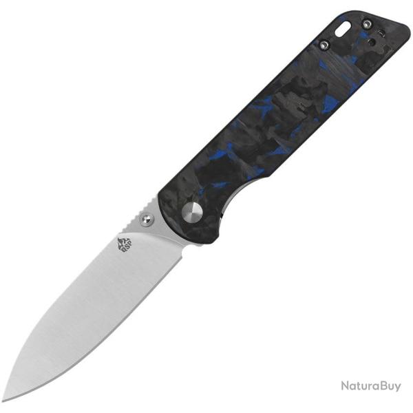 Couteau pliant QSP Knife Parrot V2 acier D2 lame spear point - Bleu
