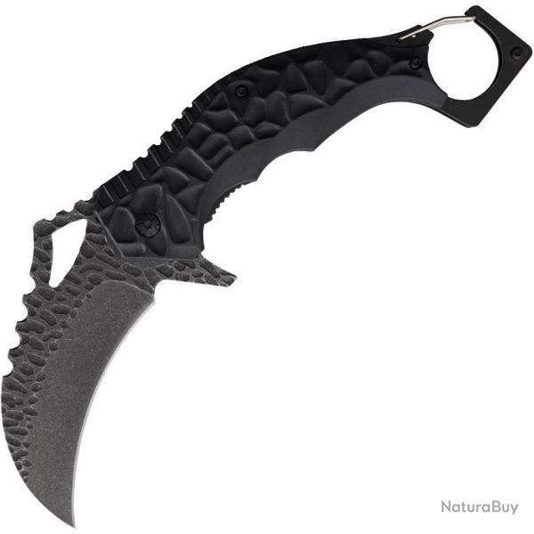 Couteau pliant Rite Edge Karambit LQ3554 lame karambit 76 mm - Noir