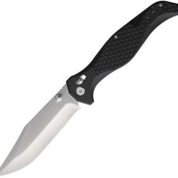 Couteau pliant S-TEC TS112 lame clip point 127 mm manche nylon - Noir