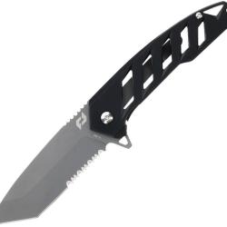 Couteau pliant Schrade Ventricle acier AUS-10A lame tanto - Noir