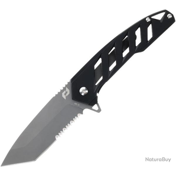 Couteau pliant Schrade Ventricle acier AUS-10A lame tanto - Noir