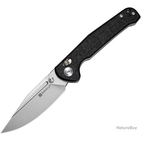 Couteau pliant SENCUT Glenspar acier 9Cr18MoV lame clip point - Noir