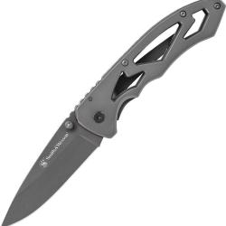 Couteau pliant Smith & Wesson CK400 Large lame drop point - Beige