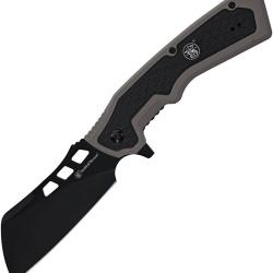 Couteau pliant Smith & Wesson Extraction & Evasion lame cleaver 89 mm - Noir