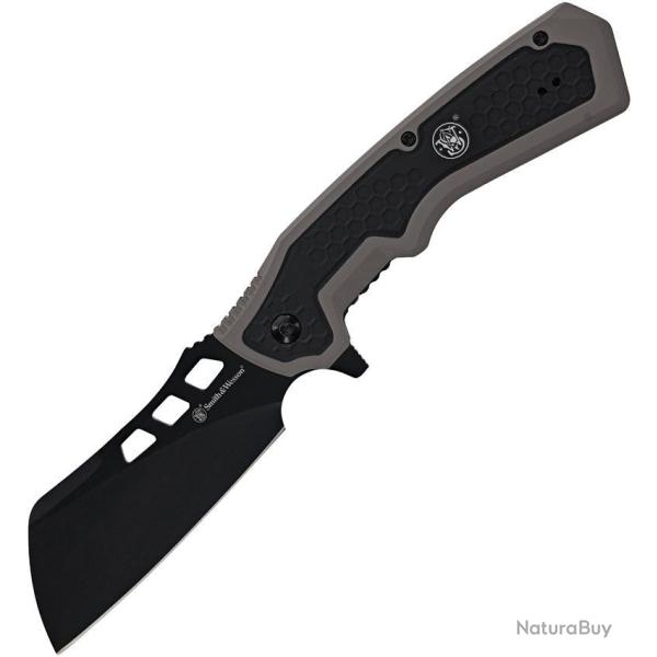 Couteau pliant Smith & Wesson Extraction & Evasion lame sheepsfoot - Noir
