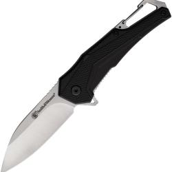 Couteau pliant Smith & Wesson Oasis Carabiner lame 76 mm - Noir