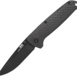 Couteau pliant SOG Adventure acier 5Cr15MoV lame 76 mm - Noir