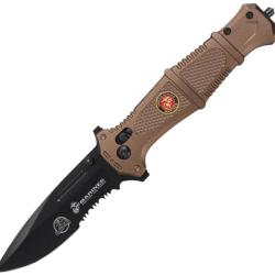 Couteau pliant US Marine Corps M-3010 lame 99 mm - Beige