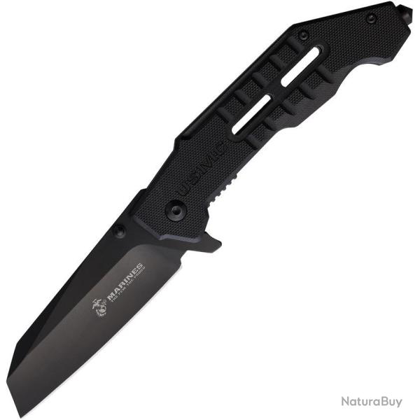 Couteau pliant US Marine Corps M-A3002 acier 3Cr13 - Noir