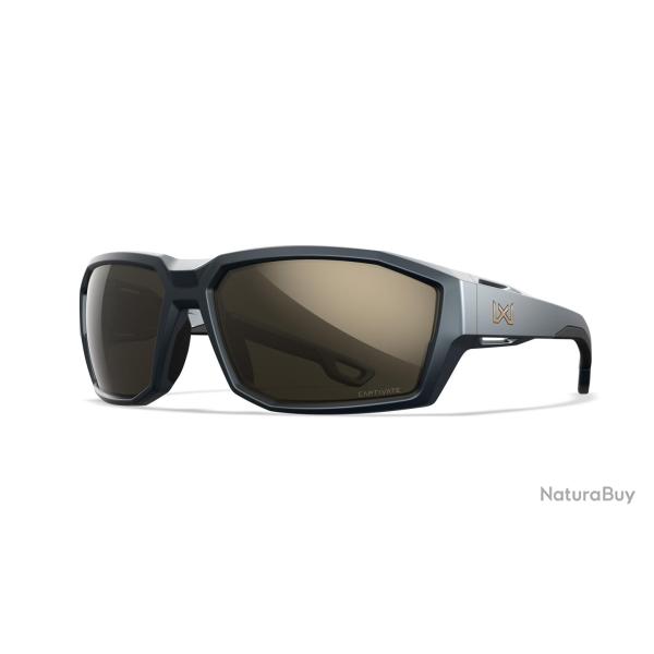 Lunettes balistiques Wiley X WX Alpine MIL-PRF-32432A verres Captivate - Gris graphite / Captivate T