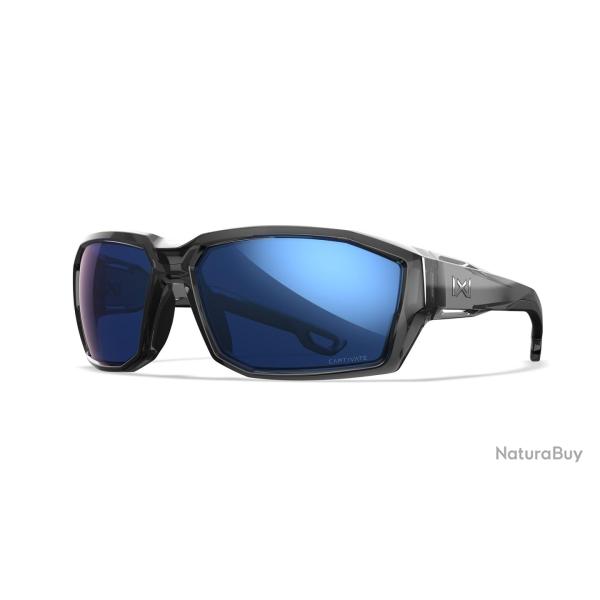 Lunettes balistiques Wiley X WX Alpine MIL-PRF-32432A verres polaris�s Captivate gris - Gris translu