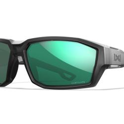 Lunettes balistiques Wiley X WX Alpine MIL-PRF-32432A verres polaris&eacute;s Captivate noir translucide - 