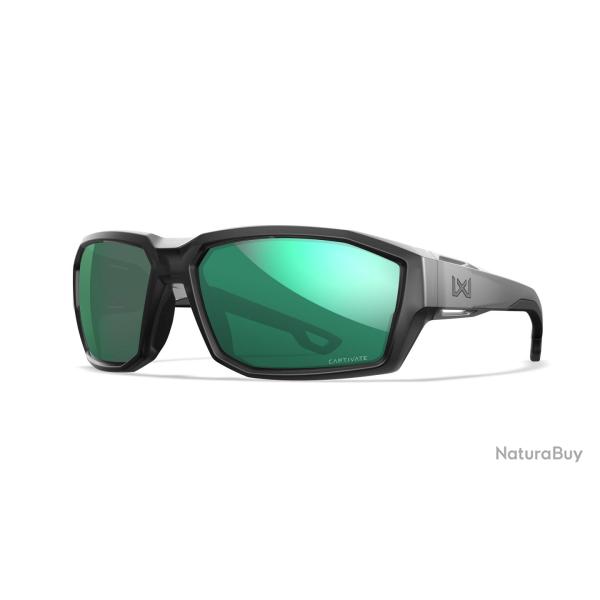 Lunettes balistiques Wiley X WX Alpine MIL-PRF-32432A verres polaris�s Captivate noir translucide - 