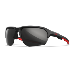 Lunettes balistiques Wiley X WX JAKL American Sniper - Noir et rouge / Captivate Black Mirror