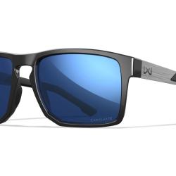 Lunettes de protection Wiley X WX Apex ANSI Z87.1 verres polaris&eacute;s Captivate miroir noir brillant - 