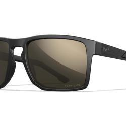 Lunettes de protection Wiley X WX Apex ANSI Z87.1 verres polaris&eacute;s Captivate miroir noir mat - Noir 