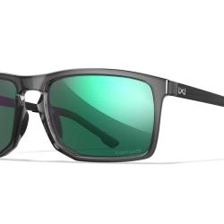 Lunettes de protection Wiley X WX Axe ANSI Z87.1 verres polaris&eacute;s Captivate miroir gris - Gris trans