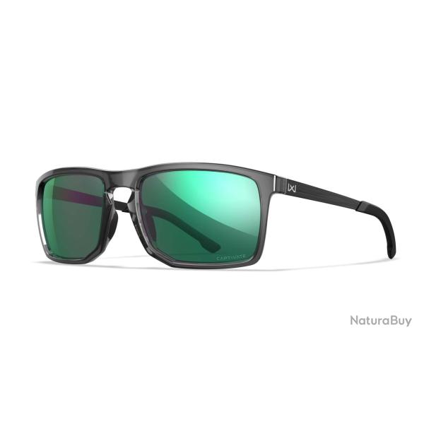 Lunettes de protection Wiley X WX Axe ANSI Z87.1 verres polaris�s Captivate miroir gris - Gris trans