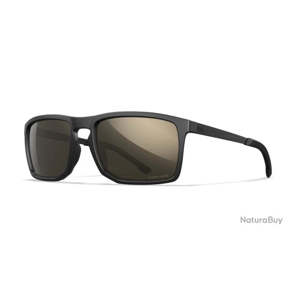 Lunettes de protection Wiley X WX Axe ANSI Z87.1 verres polaris�s Captivate noir - Noir mat / Captiv