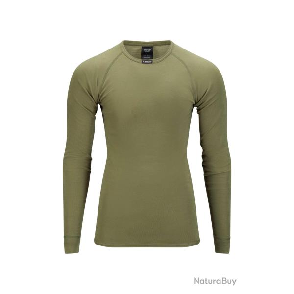 Maillot de corps manches longues Brynje Classic laine m�rinos - Vert olive / XL
