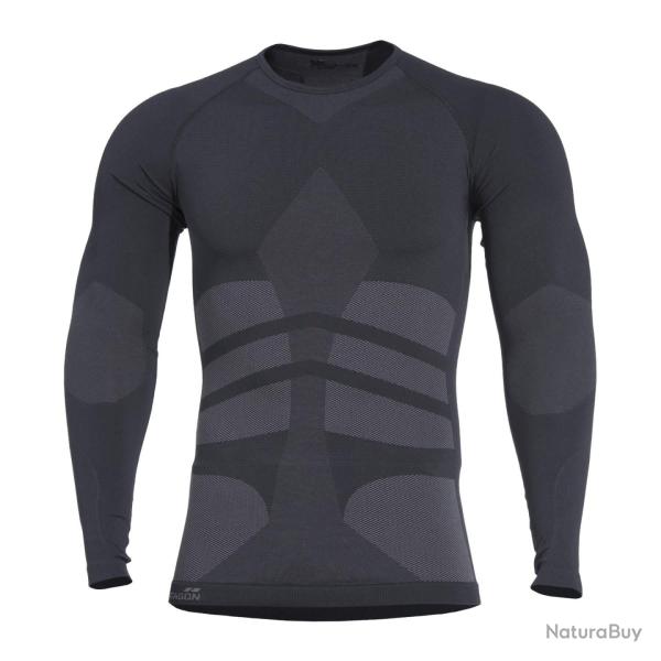 Maillot de corps manches longues Pentagon Plexis 60 % - Noir / XS/M