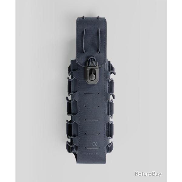 Porte-a�rosol GK Dutycall � rabat sur platine MOLLE - Bleu Marine