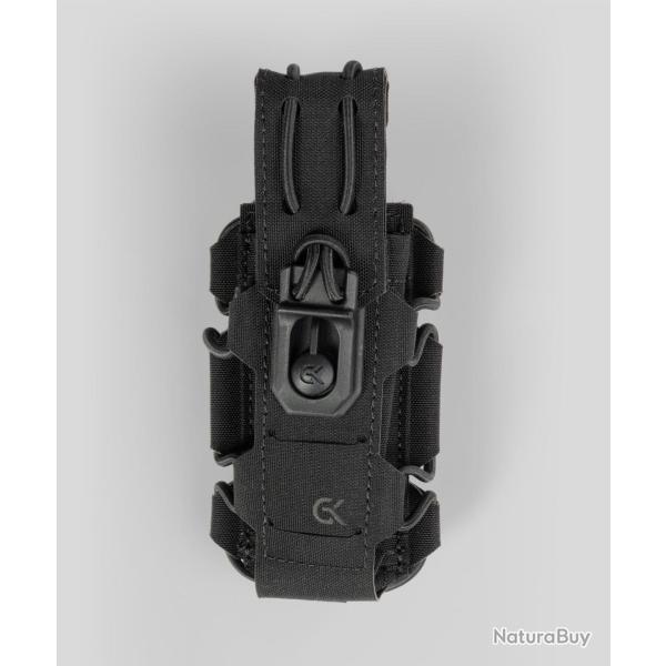 Porte-chargeur 9 mm GK Dutycall sur platine MOLLE - Noir