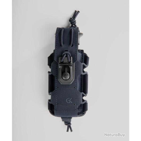 Porte-chargeur 9 mm GK Dutycall sur platine MOLLE - Bleu Marine