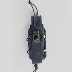 Porte-lampe GK Dutycall r&eacute;glable sur platine MOLLE - Bleu Marine