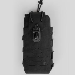 Porte-t&eacute;l&eacute;phone GK Dutycall &agrave; rabat sur platine MOLLE - Noir