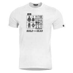 T-shirt Pentagon Ageron Build Your Gear 190 g/m&sup2; coton fil&eacute; - Blanc / 2XL