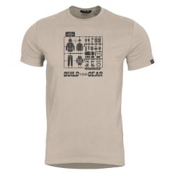 T-shirt Pentagon Ageron Build Your Gear 190 g/m&sup2; coton fil&eacute; - Kaki / S