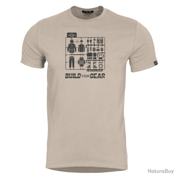 T-shirt Pentagon Ageron Build Your Gear 190 g/m� coton fil� - Kaki / S
