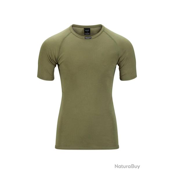 T-shirt thermor�gulateur Brynje Classic laine m�rinos 190 g/m� - Vert olive / M
