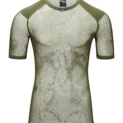 T-shirt thermor&eacute;gulateur r&eacute;sille Brynje Wool Thermo laine - Vert olive / XL