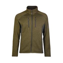 Veste polaire Mil-Tec Structure Fleece aiguillet&eacute;e 360 g/m&sup2; - Vert Olive / XL