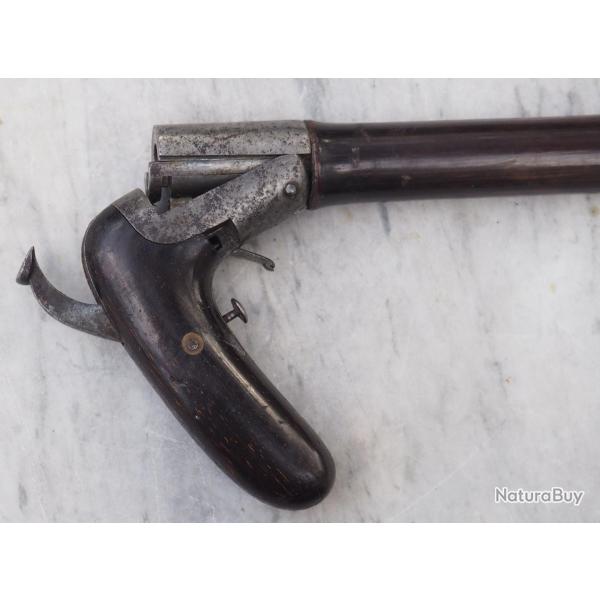 Canne-fusil � syst�me - poign�e basculante calibre 12mm 410/50 percussion centrale SCN26OBJ012