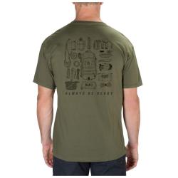 T-shirt 5.11 Load Out - Military Green / L