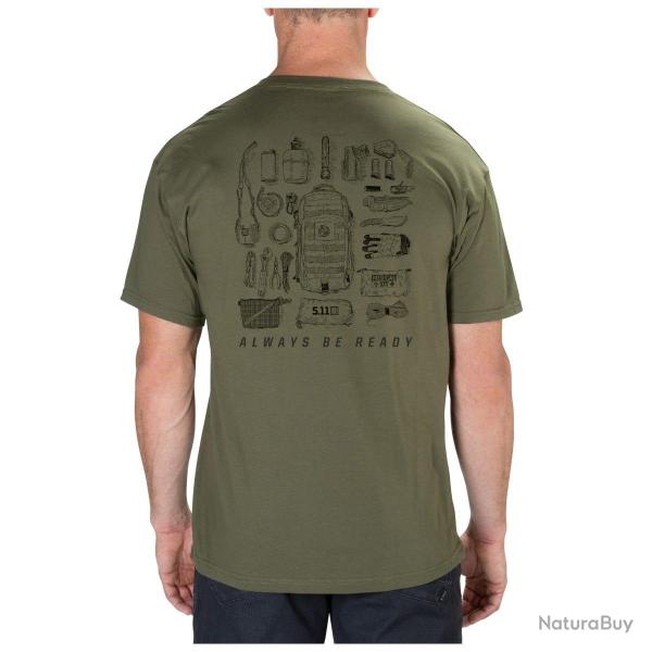 T-shirt 5.11 Load Out - Military Green / L