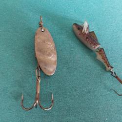 RARE ANCIEN CUILLER TOURBILLON SUEDOIS POISSON NAGEUR CELLULO&Iuml;D MANUFRANCE