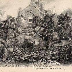 Carte postale ancienne Bataille de la Marne Prise de Vassincourt - N&deg;8840