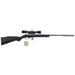OCCASION - CARABINE SEMI AUTO MARLIN 995 INOX CAL.22LR + MODERATEUR + LUNETTE