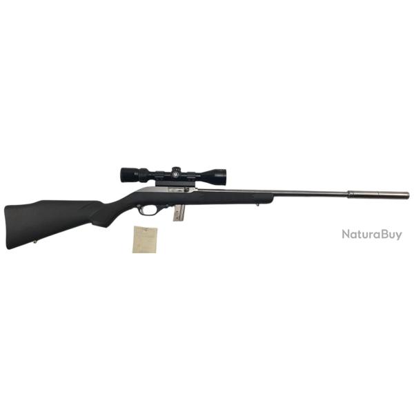 OCCASION - CARABINE SEMI AUTO MARLIN 995 INOX CAL.22LR + MODERATEUR + LUNETTE