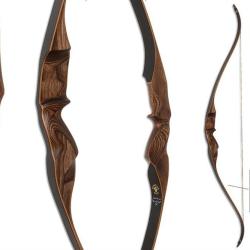 Arc recurve Buck Trail Elite Meridian 62 pouces 30 lbs RH 62" Marron